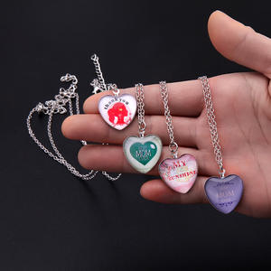 Hartvormige Hanger Ketting Moeder Verjaardag Moeder Dag Geschenken Ketting - Product Image 3