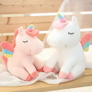 Peluches de unicornios de colores Kawaii, peluches de unicornios de colores personalizados, producto novedoso, diseño de tu propia muñeca, venta al por mayor