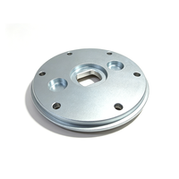 Plaque d'adaptation à bride en aluminium usinée CNC sur mesure, plaque de connexion circulaire en aluminium anodisé, disque à bride usiné CNC sur mesure