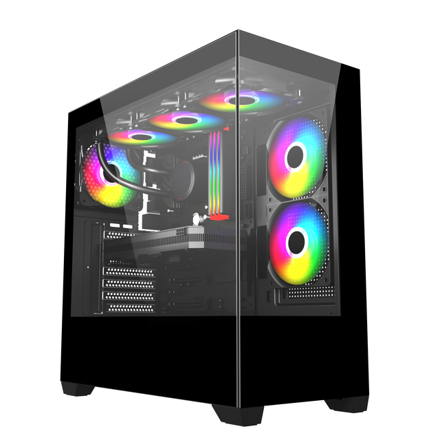 Factory OEM ODM Mid Tower EATX ATX M-ATX Desktop Gamer Cabinet Case Pc Gaming Computer Case Towers With Fans