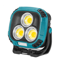 Lampe de travail LED COB rechargeable par USB de type C multifonctionnelle, étanche IP55, ABS, mise au point réglable, sortie lumineuse élevée, portable, plongée