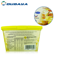 Envase de Plástico Triangular con Tapa para Margarina, Contenedor para Untar Queso, Caja para Sándwiches, Diseño Nuevo y Único con Impresión IML Personalizada