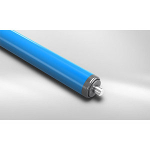 5 x Rodillo de Carga de Plástico Ø 30 mm Tubo de PVC 30 x 1,8, resistente a impactos, azul - Product Image 1