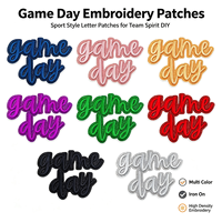 Patchs thermocollants écologiques en sergé brodé de paillettes, motif lettres et mots anglais roses, pour le jour des matchs de baseball et les casquettes