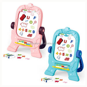 Tableau de dessin personnalisé double face avec accessoires variés, tableau noir et tableau blanc rotatif vertical - Product Image 4