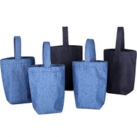 Sac en jean non personnalisé, sac en toile avec option de shopping écologique, tissu grande capacité pour la fabrication de sacs