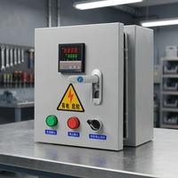 Boîtier de commande KYUN QCX5 pour ventilateur d'extraction de fumée, moteur, pompe à eau, boîte de distribution double alimentation, armoire de commande triphasée