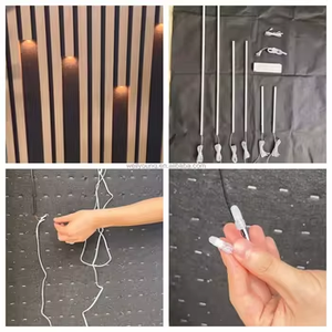 Pannelli Acustici in <span class=keywords><strong>Legno</strong></span> con Strisce LED Insonorizzanti per Decorazione Casa, Vendita Calda in America - Product Image 6