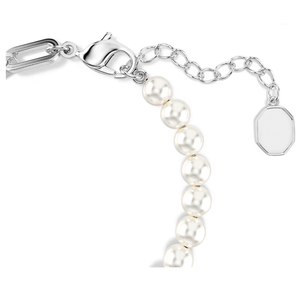 สร้อยข้อมือเงินแท้ 925 รูปหงส์ครึ่งวง - ประดับด้วยไข่มุกน้ำจืดทรงบาร็อคธรรมชาติ เครื่องประดับสวยงามสำหรับผู้หญิง - Product Image 2