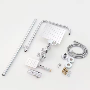 Set <span class=keywords><strong>Doccia</strong></span> <span class=keywords><strong>a</strong></span> Parete con Corpo in Rame Nero Elettroplaccato, Valvola in Ceramica, Garanzia di Qualità Durevole - Product Image 4