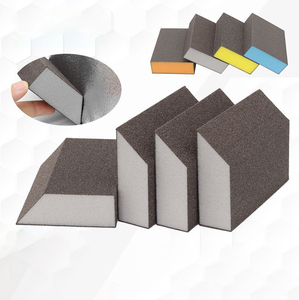 <span class=keywords><strong>Éponge</strong></span> de ponçage double angle lavable et réutilisable pour bois, cloisons sèches, métal, verre, en blocs de granulométrie 80/120/180/220 - Product Image 3