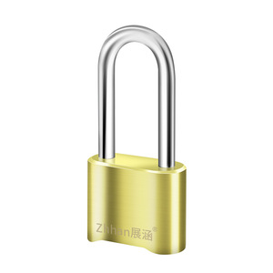 กุญแจล็อค Zhan Hanlai Weishi ทำจากโลหะผสมเหล็กและทองเหลือง ขนาดห่วงกุญแจ 26 มม. ความหนา 8 มม. สำหรับประตูตู้ ใช้งานกลางแจ้ง - Product Image 1