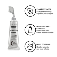 Tinte de Cabello Profesional Orgánico para Salón, Coloración Permanente Personalizada para Cabello y Barba, Sin Amoníaco, Sin Peróxido, Cubre 100% el Cabello Blanco