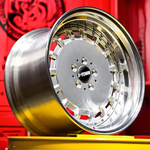 Set di 2 Cerchi in Lega 5x114.3 da 17 18 19 20 22 24 Pollici con Bordo Graduato Forgiato per <span class=keywords><strong>Mercedes</strong></span> W124 W160 <span class=keywords><strong>W126</strong></span> W114 C126 Classe SL - Product Image 2