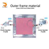 Trappe d'accès au plafond en aluminium avec ouverture par pression, durable et réglable, installation facile pour systèmes CVC extérieurs/ateliers