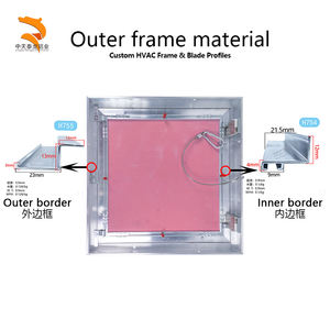 <span class=keywords><strong>Trappe</strong></span> d'accès au plafond en aluminium avec ouverture par pression, durable et réglable, installation facile pour systèmes CVC extérieurs/ateliers - Product Image 3
