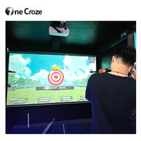 Machine de jeu de tir commerciale, simulateur de tir, jeux de terrain de jeu, projecteur interactif d'intérieur, jeu d'arcade de tir au laser