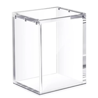 Boîtier en acrylique magnétique transparent anti-UV 5 mm, étanche et anti-poussière, compatible avec la boîte de cartes Booster Bundle