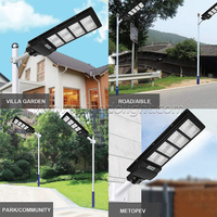 Éclairage extérieur 336 LED lampes de jardin lampes à grand panneau solaire lampes étanches capteur de mouvement réverbère