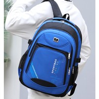 Sac à dos pour ordinateur portable en nylon Oxford imperméable grande capacité, idéal pour les hommes d'affaires en voyage, avec fermeture éclair et logo personnalisé – Nouvelle collection très prisée