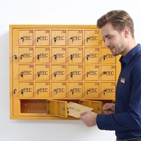 Boîtes aux lettres résidentielles modernes en acier, revêtement poudré, pour usage extérieur en appartement, résistantes aux intempéries, autoportantes, verrouillables, capacité 27L