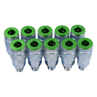 Outils matériels-Kit de connecteur mâle NPT vert de type A 10 pièces de style américain de 1/4 pouces, version personnalisée standard OEM