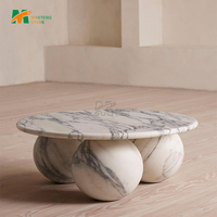 Ensemble de 2 tables basses de luxe en marbre Calacatta Viola de forme triangulaire MTSTONE pour canapé, salon, table d'appoint