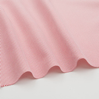 Tissu de chemise en mélange coton biologique et viscose, technique de tissage uni, chevrons, effet flammé, pour marques de vêtements, hôpitaux, garçons et filles