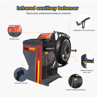 Équilibreuse de pneus professionnelle haut de gamme TONC pour moto/véhicule électrique 250W 200 tr/min avec affichage numérique, multi-tension, double usage
