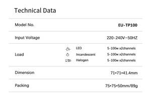Controlador de atenuación de bombilla incandescente, bombilla LED doble de retroadaptación, 5-100W, interruptor de atenuación de luz halógena rotativa de 230v - Product Image 2