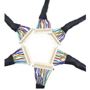 RY obral besar 30pin DF19 ke DF19 himose 1.0mm kabel Lvds Universal Pitch untuk Monitor TV LCD papan Driver - Product Image 1