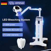 Machine de blanchiment dentaire LED/laser 60W 40W-65W réglable avec 12 ampoules et LCD | Pince portable pour clinique/beauté
