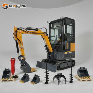 Envío Gratis: Mini Excavadora Hidráulica de 1.7T con Múltiples Accesorios, Excavadora Compacta para Construcción, Excavadora a Diésel - Product Image 2
