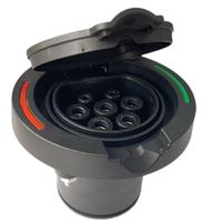 Enchufe de Pared para Carga de Vehículos Eléctricos Más Vendido, Trifásico, Tipo 2 IEC621962, Fácil de Instalar, Conector de Cargador para Vehículos Eléctricos