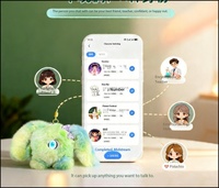 Poupée Chatbot IA Multilingue Compagnon Émotionnel Décoration de Bureau avec Wi-Fi et Contrôle par Application Écran TFT - Jouet Cadeau de Noël