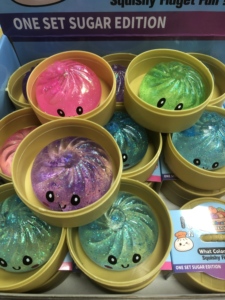 Jouet anti-stress souple en forme de boulette de pâte à sucre scintillante en pectine et maltose, simulation de nourriture à cuire à la vapeur, vente en gros - Product Image 2