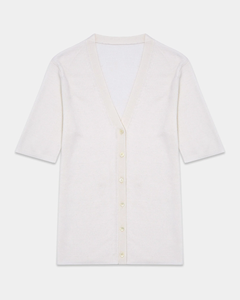 LEDUO Customized Elegant Classic Casual 100% Cotton <b>Short</b> <b>Sleeve</b> V Neck Women Summer Wear - Product Image 1