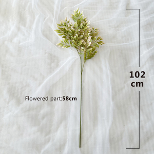 09 resistente decorazione da giardino per interni/esterni in plastica artificiale di erba di grano arbusto pannello verde parete piante matrimoni - Product Image 6