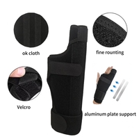 Attelle de main réglable Attelle de doigt Supports Pinky Ring Middle Metacarpal et Knuckles Straightening Convient aux deux mains