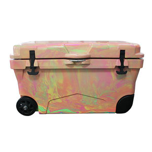 Professional Large Capacity Pink 50QT Portable Hard <strong>Cooler</strong> Ice Chest <strong>Cooler</strong> <strong>Box</strong> With Wheels - Product Image 5