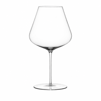 Op maat gemaakte logo OEM handgeblazen loodvrij kristallen ultradunne bordeaux wijnglas 900ml voor restaurant, bar en wijnproeverij