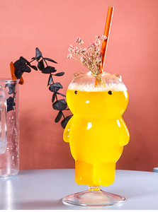 Vaso de Cóctel Creativo con Forma de Oso de Goma, Transparente, Bonito, para Jugos, Vino y Cócteles, para Bares - Product Image 4