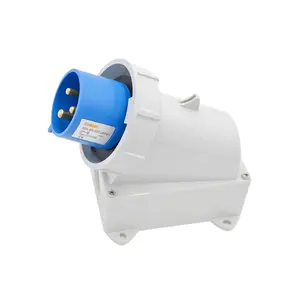 CHENF-enchufe eléctrico Industrial resistente al agua, calcetín rojo IEC60309-2 montado en superficie Industrial CF-1003 CF1006 IP67 230V 32A 3P