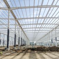 Nave Industrial Resistente, Estructura de Acero al Carbono, Prefabricada, al Mejor Precio
