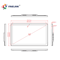 Vente directe d'usine OEM/ODM 32 pouces 75 ~ 144Hz LCD double Triple écran pour ordinateur de bureau FHD 1920*1080 affichage Commercial moniteur tactile