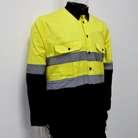 Camisa reflectante de trabajo de seguridad de alta visibilidad para trabajadores de construcción industrial, mecánico de carbón, minería de tráfico de carretera de algodón con logotipo personalizado
