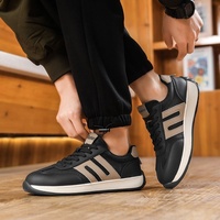Chaussures de course respirantes pour homme, tendance, en PU, fabriquées en Chine, à prix abordable, pour le sport et le jogging, baskets décontractées pour hommes