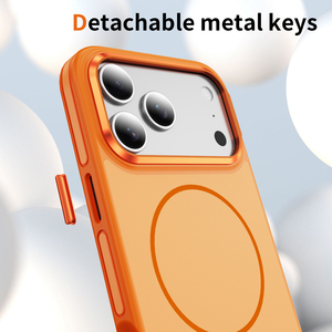 Nuove Tendenze: <span class=keywords><strong>Cover</strong></span> Magnetica <span class=keywords><strong>Arancione</strong></span> per <span class=keywords><strong>iPhone</strong></span> 17 <span class=keywords><strong>Pro</strong></span> Max, Custodia Antiurto con Effetto Satinato per <span class=keywords><strong>iPhone</strong></span> 17 <span class=keywords><strong>Pro</strong></span> Max - Product Image 3