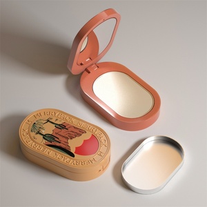 Magnetic Refillable Metal Sliding Box Solid Perfume Balm Can Tray Container Balm Container - Product Image 4