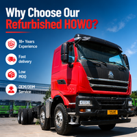 Camion tracteur HOWO TH7 6x4 d'occasion, Euro 3, configuration diesel mécanique pour le transport régional, camion tracteur HOWO 6*4
